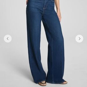 NEW w/tags SPANX Women's XL (16) Wide-Leg Blue Jeans